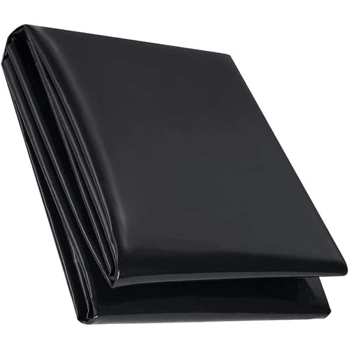 Bâche de bassin contre les fuites d'eau membrane noire durable renforcée 7x8m