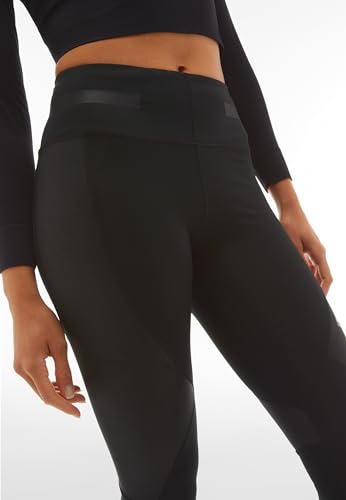 Freddy - Leggings Superfit Ecologici Traspiranti Con Inserti Lucidi, Donna, Nero, Medium - 5