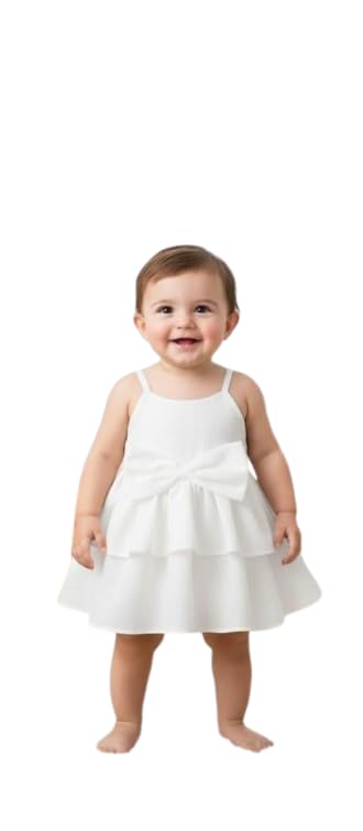 Baby Girl's Summer Cotton White Frock Dress| Comfortable, Breathable, Lightweight & Skin Friendly - Review, Price and Buying Guide