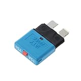 BE-TOOL Blade Fuse Circuit Breaker, Manual Reset Fuses, Six Model Options, 1.18x0.71, Plastic/Tinned Brass, with Over-Temperature and Over-Current Protection for Cars, Trucks, Boats (15A)