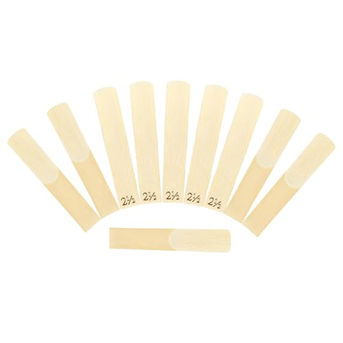 Sunydog SLADE Juego de Cañas para Clarinete, Fuerte Elasticidad y Larga Vida útil, Afiladas con Precisión para Tocar Cómodamente, Adecuadas Varios Estilos (2.5)