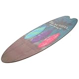 Placez-le où vous voulez : cette décoration murale en forme de planche de surf est un excellent ajout à tout espace sur le thème de l'été. panneau mural en forme de planche de surf, panneau de plage en forme de planche de surf