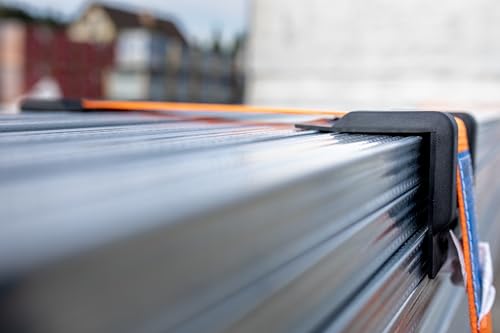 INTAKO Kantenschutz für Spanngurte bis 50 mm Breite - 130 mm x 100 mm x 100 mm - 10 Stück Kantenschoner Ladungssicherung - Spanngurtschutz - Kantenschutzwinkel für Zurrgurte für LKW