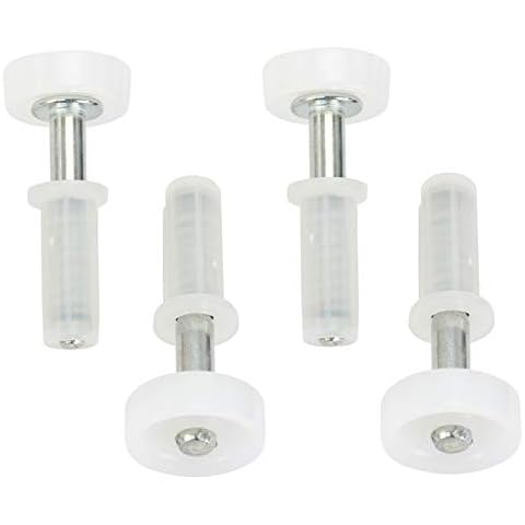 Harrier Hardware Spring-Loaded Bi-Fold Door Top Roller Guide Wheel, 4-Pack Cover