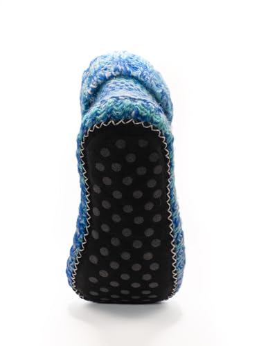 Tibetan Socks Wool Hand Knit Fleece Lined Mid Bootie Slipper Sock Non Slip Sole3