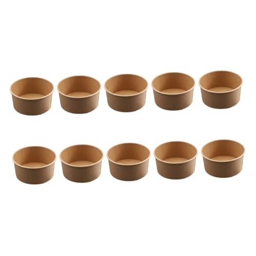 NOLITOY Cooked Food Cup Paper 30pcs Takeaway Packaging Box Paper Bowl Perfect for Home Restaurant