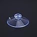 Double Sided Suction Cups:OUNONA 50 Pieces Clear Suction Cups PVC Plastic Suction Cup without Hooks (45mm)