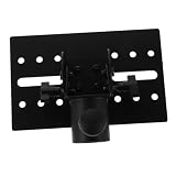 Soporte estable: la construcción de hierro engrosado de esta bandeja estéreo garantiza un soporte estable para altavoces o proyectores grandes, evitando cualquier tambaleo, paleta para computadora portátil para trípode, soporte para proyector