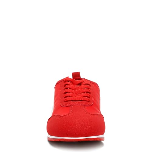 Montek Faux Leather Lace-Up Sneakers4