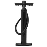 vidaXL Pompa per SUP con Manometro Nero PP, Attrezzatura da avventura, pompa portatile, accessorio SUP, per sport acquatici, campeggio e svago
