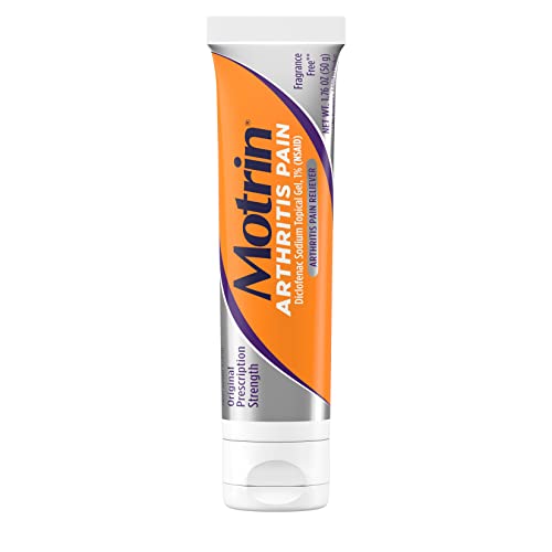Motrin Arthritis Pain Relief Diclofenac Sodium Topical Gel 1%, Anti-Inflammatory Cream For Arthritis Pain In Hands, Wrists, Elbows, Knees, Feet & Ankles, Nsaid Pain Relief Gel, 1.76 Oz #TOP1