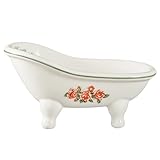 1 Stück Keramik Mini Klauenfuß Badewanne Seifenschale Vintage Decortative Seifenschale (stil06)