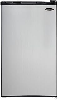 DANBY DCR032C1BSLD 3.2 cu. Ft. Compact Refrigerator with Freezer Silver