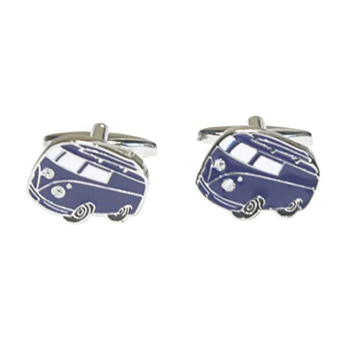 [鎌倉カフス工房] ネイビーワーゲンバスカフスボタン cf2367
