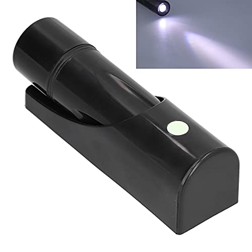 Lampe Torche LED Murale Portable Alimentée par Piles Faible Consommation Énergétique Lumière d'Urgence pour Hôtel Extérieur Noir 13.3x3.9x4.2cm