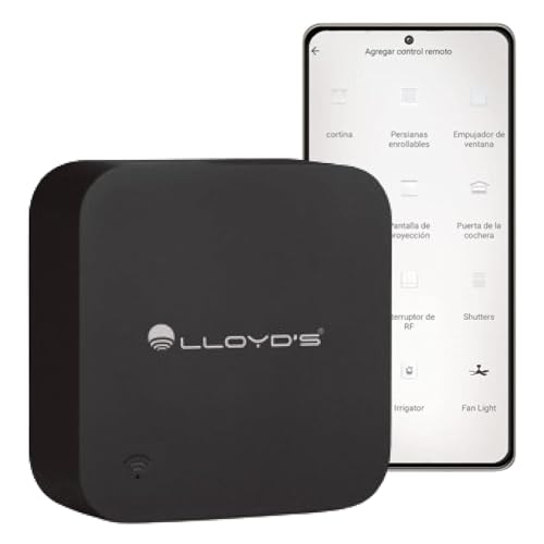 Lloyd's Smart RF + IR Universal Remote Control, WiFi, All-in-One Hub Device for TVs, ACS, and Curtains, Compatible with Alexa and Google Home, Easy Setup and Customisation, Hands-Free… by Lloyd's - Used condition - CA$28.25