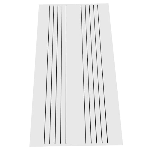 DEARMAMY Tableau Magnétique Effaçable à Sec pour Portée Musicale Tableau Mural Adhésif pour Notes Musicales pour Réfrigérateur pour Cours de Musique et Enseignement Piano