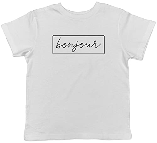 Image of Shopagift Hello in Different Language - French Childrens Kids T-Shirt White