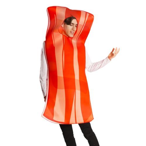 Disfraz de huevo frito para adultos con diseño temático de alimentos para juego de rol