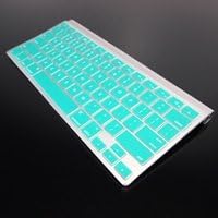 TOP CASE Silicone Cover Skin Compatible with Apple Wireless Keyboard with TOP CASE Mouse Pad (Apple Wireless Keyboard, Aqua Blue)