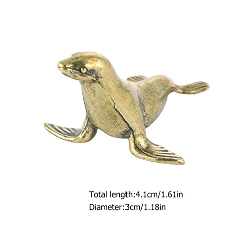 Figura Decorativa Sello de Bronce Miniatura miniatura 4