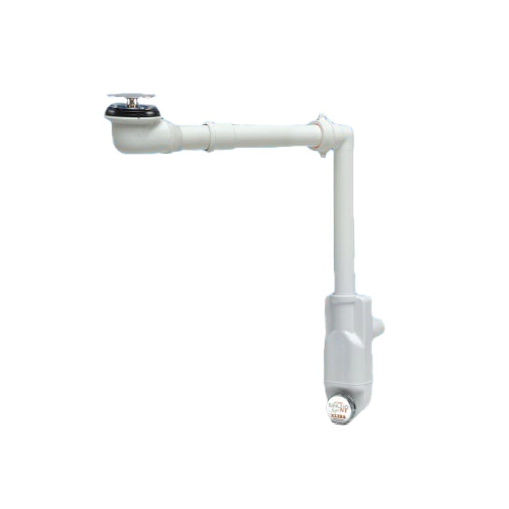 1 PZ SIFONE SALVASPAZIO PER LAVABO + PILETTA BASSA 1" - 1"1/4 D. 32-40 mm NextradeItalia Mod.FERX.DIATIE-LAWXIR