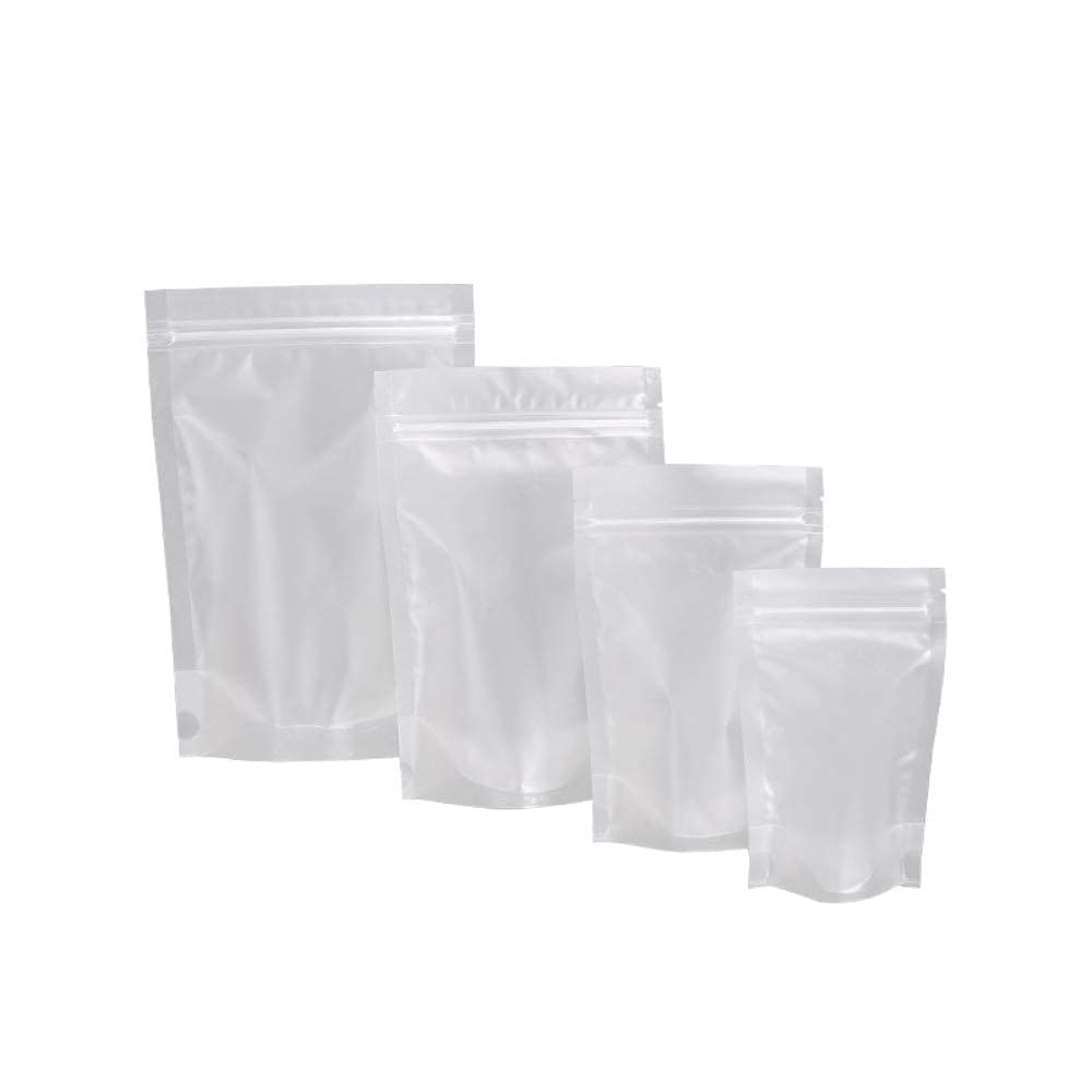 Sacchetti termici con chiusura lampo trasparenti richiudibili da 100 pezzi for conservare biscotti, tè e bevande(3.5x5.1 Inch)