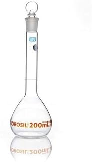 Foxx Life Sciences 5647020D, Volumetric Flask, Ind, 200 mL (Pack of 10 pcs)