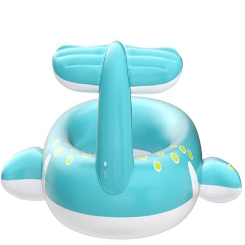 Image of LONGMIRE Inflatable Whale Spray Kiddie Portable & Foldable Kids Swimming Pool Outdoor & Indoor Baby Bath Tub Water Pool for 10 Years Up Kids and Adults
