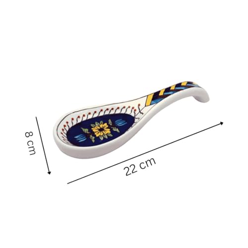 Image of Malaikah Ceramic Spoon Rest Pack of 3 for Home, Kitchen, Dining, Kitchen Decor & Gifting