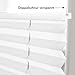 Sonello Plissee Klemmfix ohne Bohren 85cm x 120cm Weiß Faltrollo Plisseerollo Jalousie für Tür & Fenster Blickdicht Sichtschutz Sonnenschutz Fertifplissee Rollo