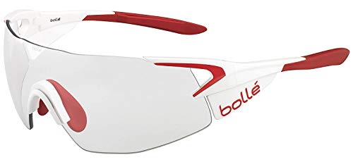 Image of bollé Bollé 6th Sense Sunglasses, unisex adult, 5th Element Pro, Matte White/Red, M