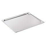 Stapelbar WAS 7021 020 Serie 70 Chromnickelstahl Gastronormbehälter mit Stapelrand, 5.00L, 2/1 GN, 650mm x 530mm x 20mm