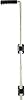 Alberts 207069 Floor Slider Galvanised Thick Layer Passivated with Guide Angle and Handle Black Bolt Diameter 16 mm 600 mm Distance Bolt to Gate 40 mm