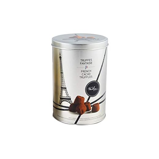 Mathez Fantaisie Kakaotrüffel in einer edlen Geschenkverpackung, präsentiert 500g Trüffelpralinen für wahre Genießer, das exquisite Geschenk für besondere Momente