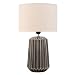 Produktbild Pauleen 48217 Classy Delight Tischleuchte max. 20 Watt handgefertigt Beige, Grau Nachttischlampe im Boho Look aus Stoff, Keramik E27