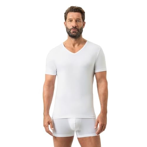 Mey Basics Serie Dry Cotton Herren Shirts 1/2 Arm Weiß 7-XL