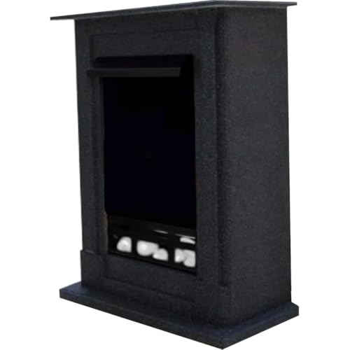 Kaminbau Mierzwa Decorative Fireplace Corner Model Madrid Granite Dark Suitable for Fireplace Inserts