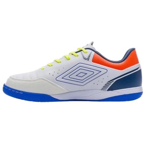 Chuteira Umbro X-Futsal Branca e Laranja