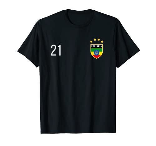 Etiopía Número 21 Deportes Jersey Fútbol # veintiuno Camiseta