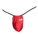 Cover Male G-String w/Hammock Pouch, Cheeky Men’s Thong Underwear w/String Waistband and T-Shaped Design, Men’s Underwear Thongs and G-Strings Red