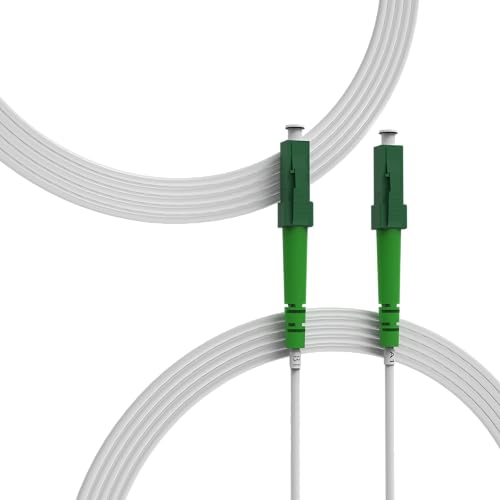 nexinex - 10m weißes Glasfaserkabel LC/APC auf LC/APC Patchkabel | Kompatibel mit Telekom, Vodafone, 1&1, Fritzbox, etc… – Ansicht 6
