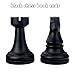 jinhuoba Decorative Bookends Chess Bookends, Black Heavy Book Ends Supports, Unique Book Kends Decor for Office Home Desk Bookrack, 7