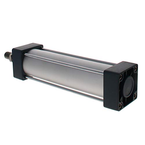 Othmro 1Pcs Air Cylinder Sc50 X 150, 50Mm/1.97" Bore 150Mm/5.9" Stroke Double Action Air Cylinder, 1/4Pt Single Rod Double Acting Aluminium Alloy Penumatic Quick Fitting Air Cylinder #TOP1