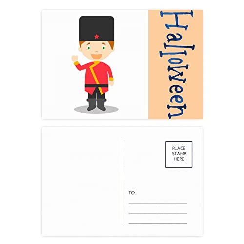 20 Cartes postales Halloween style dessin animé russe pour votre décoration vintage