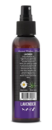 Reliq Aroma Spa Lavender Botanical Mist Cologne For Dogs And Cats. Spray On The Coat After Bath To Give Your Dog A Clean & Fresh Smell. Infused With Natural Extracts, Calming And Comforting Dog & Cat. #TOP1