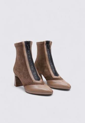 Hispanitas Para Mujer. HI254186 Botines De Piel Atlanta Soho MarróN (39), 3 A 5Cm, Cremallera, Casual - 3