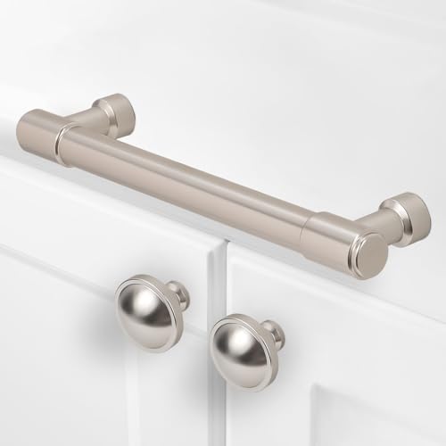 Amasideca 10 Pack Brushed Satin Nickel Cabinet Pulls 6.3 Inch(160mm) Hole Centers Kitchen Cabinet Handles Drawer Pulls by Amasideca - Used condition - Image 3