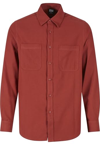 Urban Classics Tb6357-flanell Shirt Camiseta, Arrosta Oscura, XXL Hombres