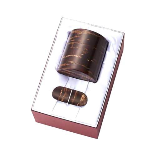 角館樺細工[冨岡商店]平型茶筒茶箕セット 150g入 角館工芸協同組合